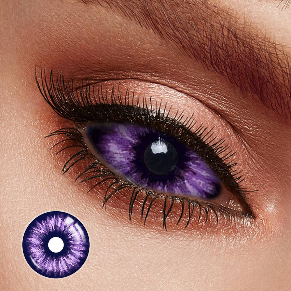 Purple Flash Sclera Contacts