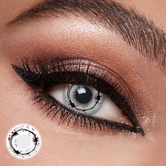 Barbed Wire Contact Lenses for Halloween Costume Cosplay
