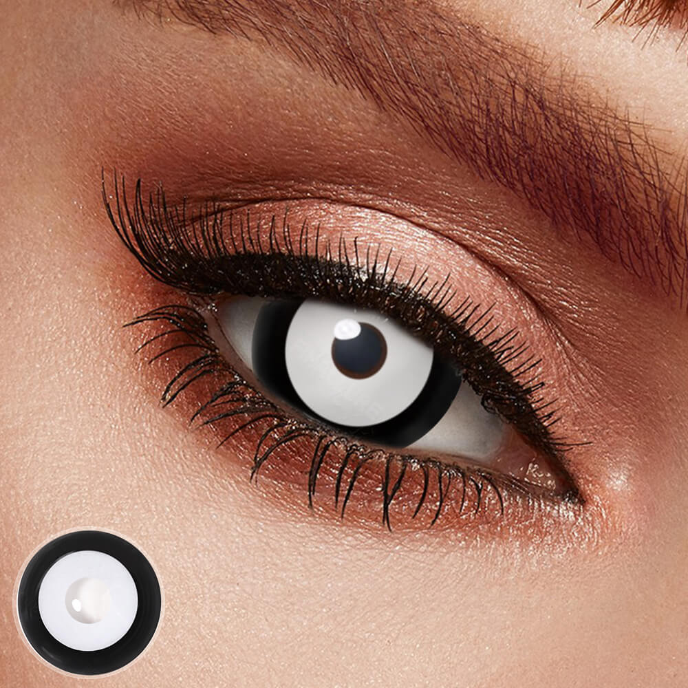 Black White Mini Sclera Lenses