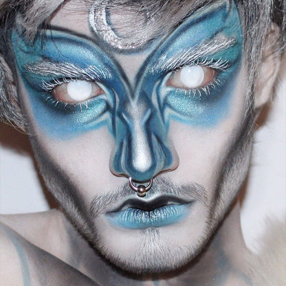 Blind White Contact Lenses for hallowen costume