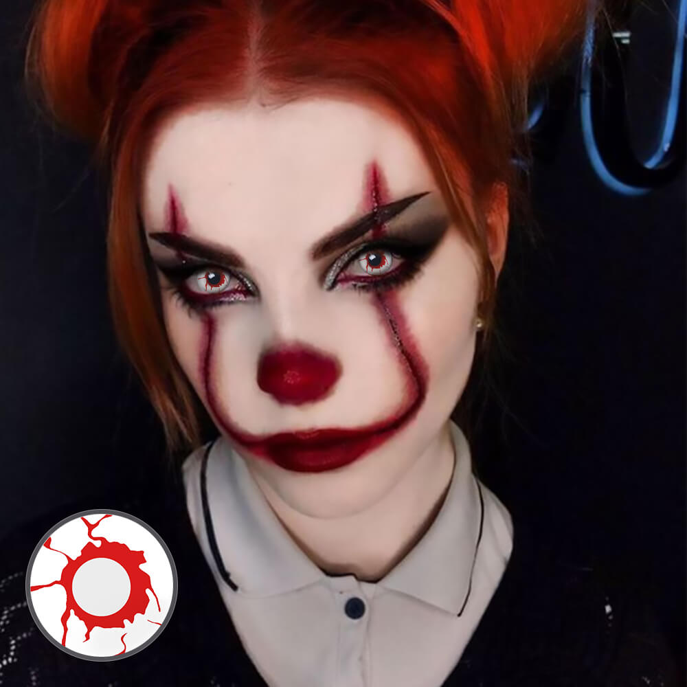 Bloodshot Eyes Contacts for Zombie cosplay