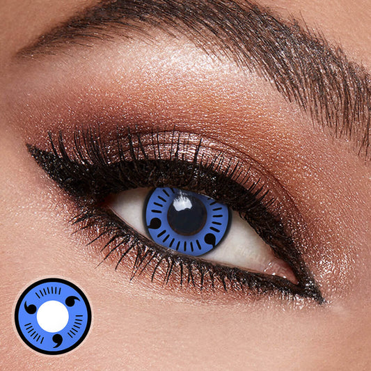 Blue 3 Tomoe Sharingan Contacts
