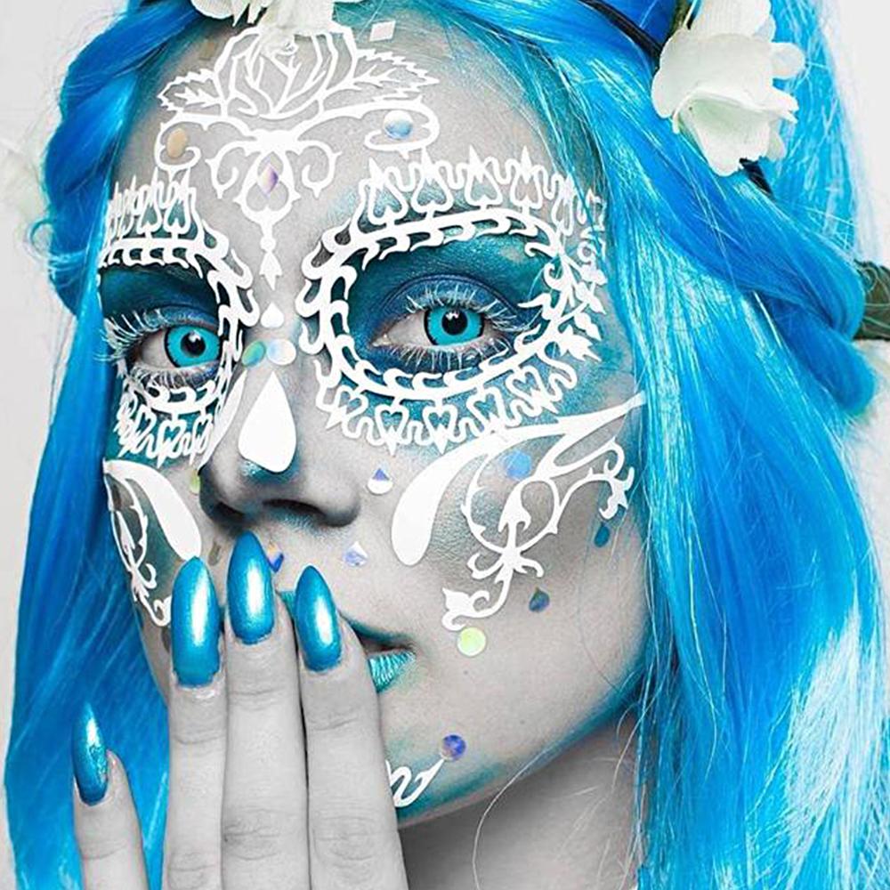 Blue Manson contact lenses for halloween costume