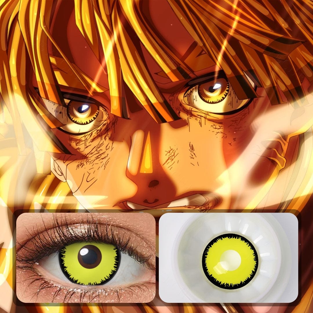 Bright Yellow Eyes Lenses for anime cosplay