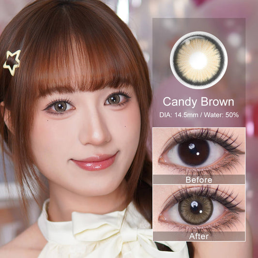 Candy Brown Daily Contact Lenses