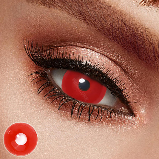 Blood Red Mini Sclera Contact Lenses