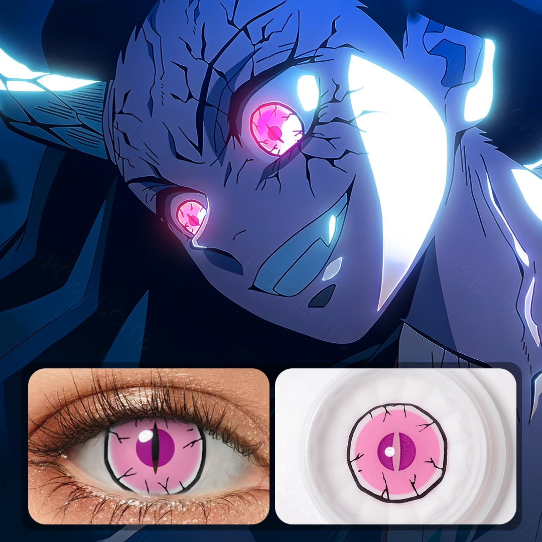 Demon Slayer Nezuko Pink Eye Contacts for Anime Costume