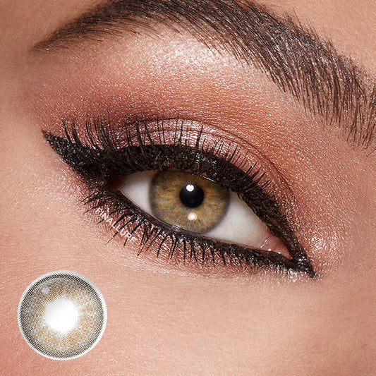 Desire II Amber Gray Colored Contact Lenses