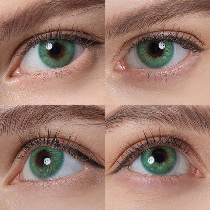 Emerald green contact lenses