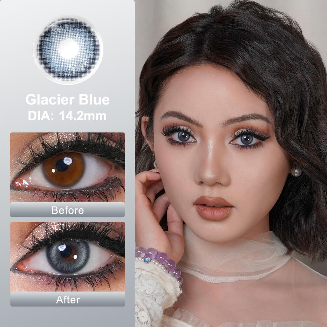 Glacier Blue Colored Contacts