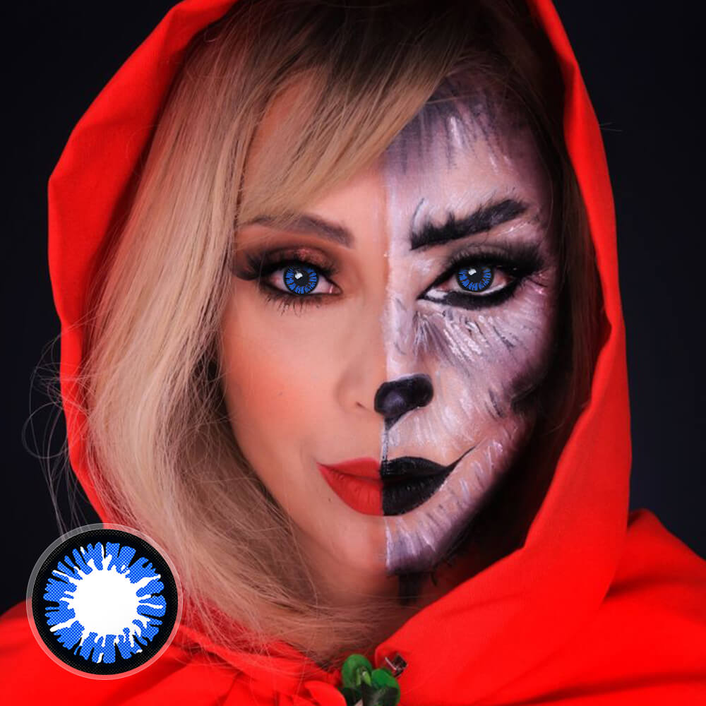 Glamor Blue eye cosmetic contacts for cosplay