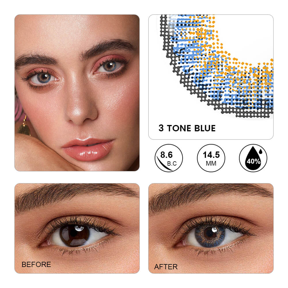 3 Tone Blue