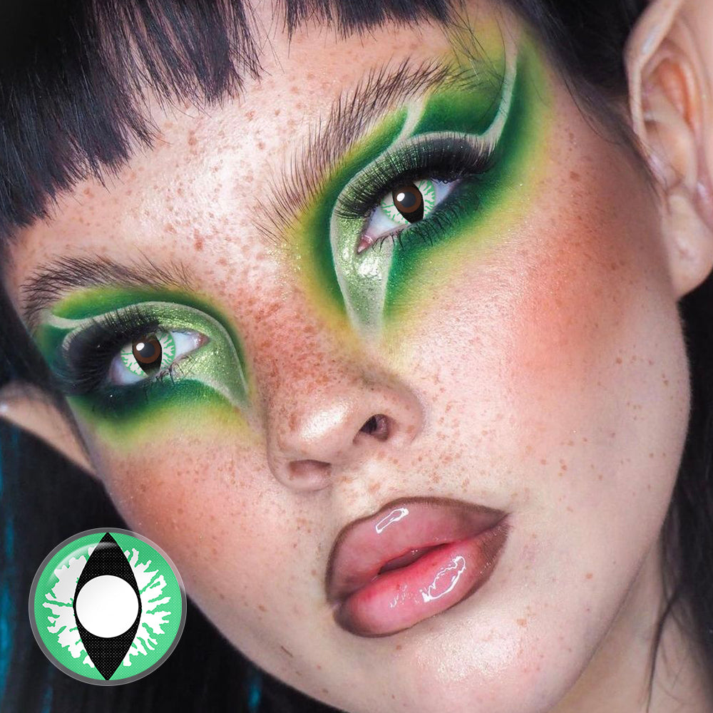 Light Green Dragon Eyes Contacts for cosplay
