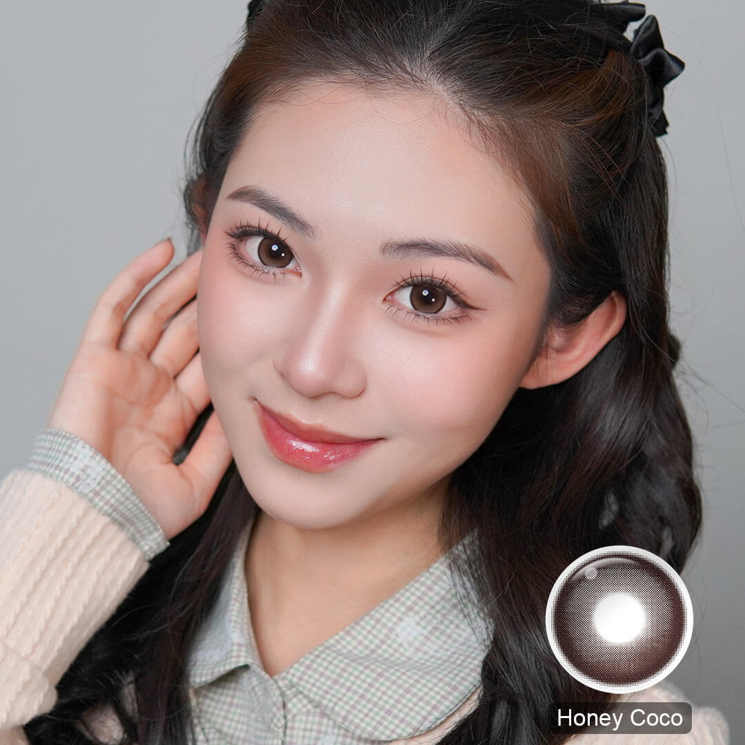 Honey Coco Prescription Contacts