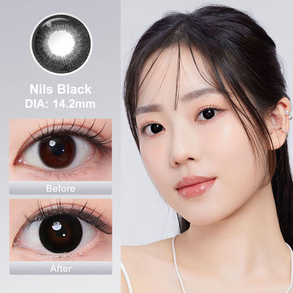 NILS Black Colored Contacts