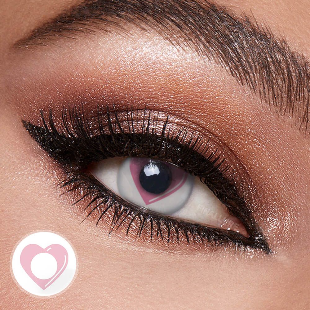 Heart Eye Contacts for Cosplay & Anime Looks | Pink Heart Lenses ...