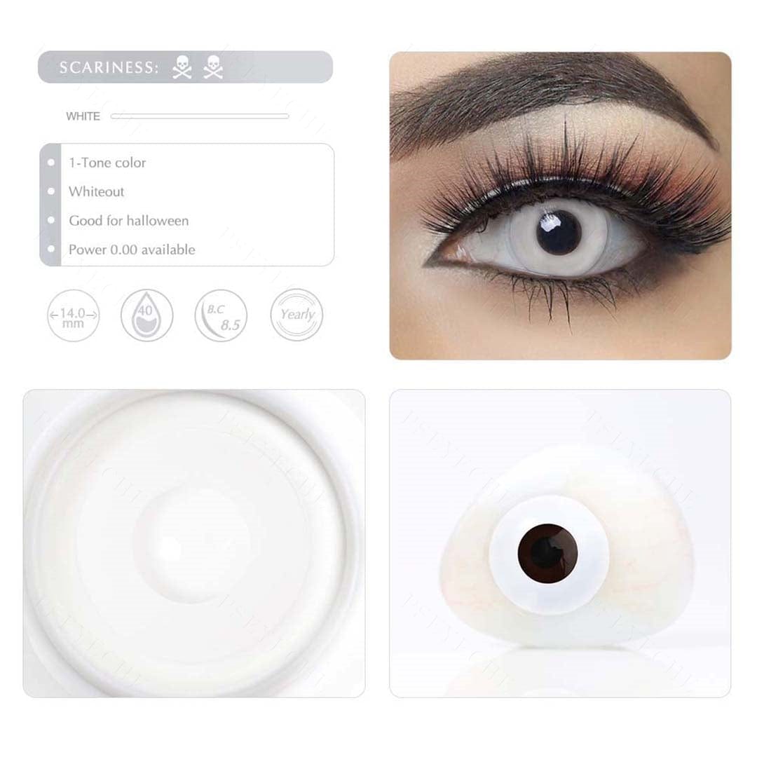 Halloween Whiteout Prescription Contacts