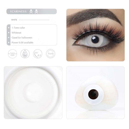 Halloween Whiteout Prescription Contacts