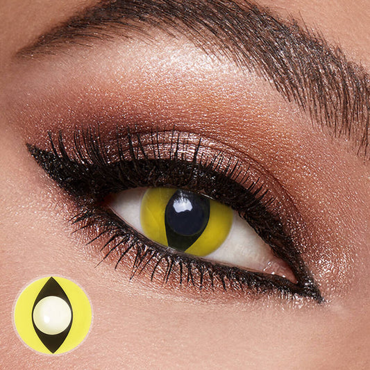 Yellow Cat Eyes Contact Lenses