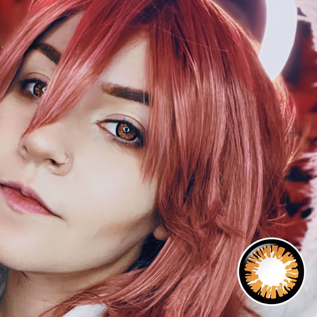 Glamor Orange Contacts