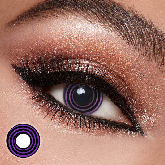 Violet Spiral Contact Lenses