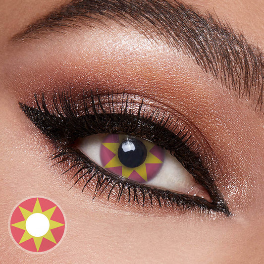Yellow Star Anise Contact Lenses