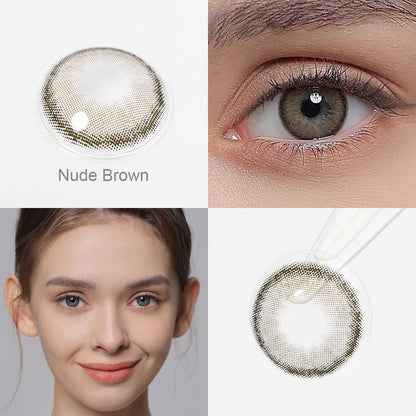 Nude Brown Prescription Contacts