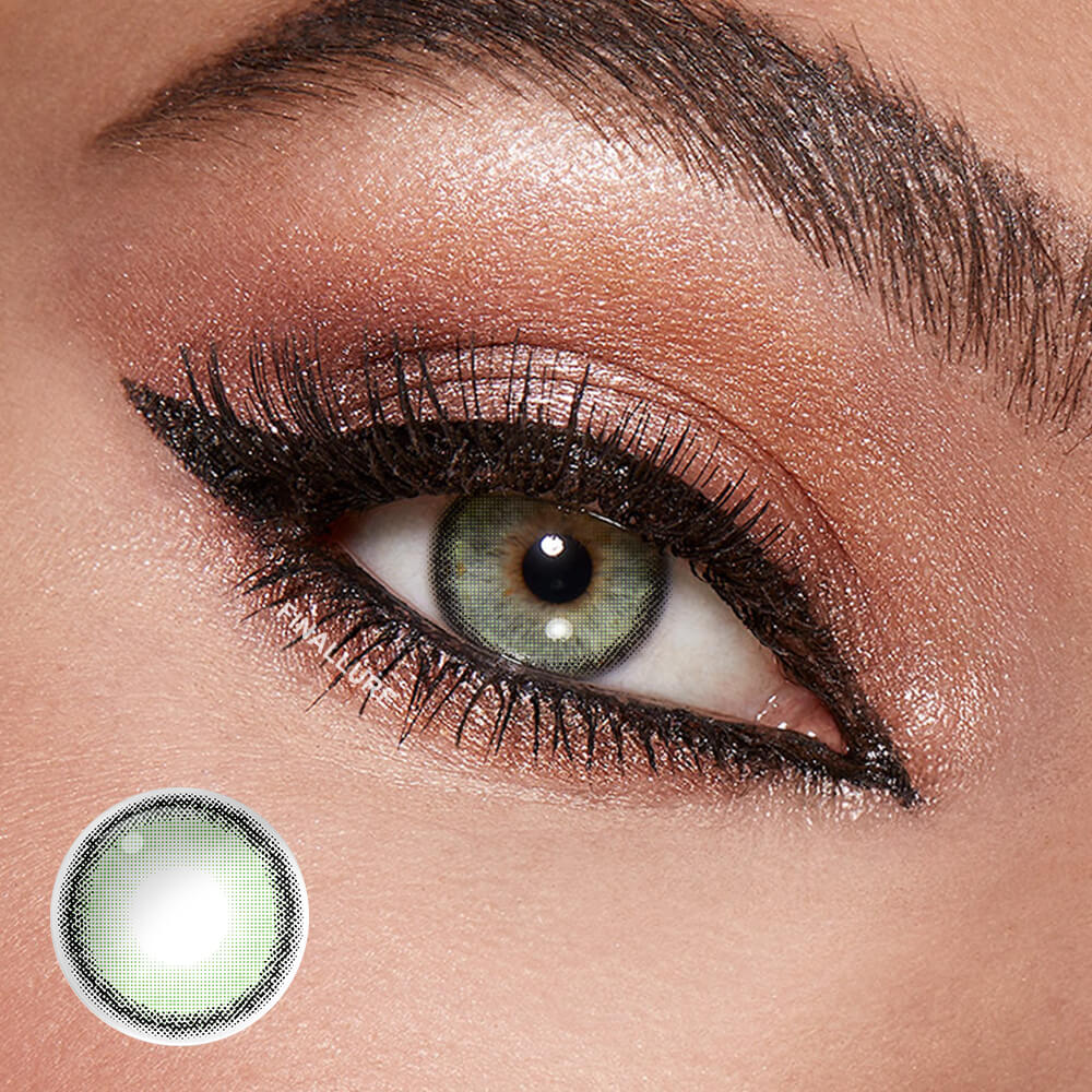 Roze Airy Green Colored Contact Lenses