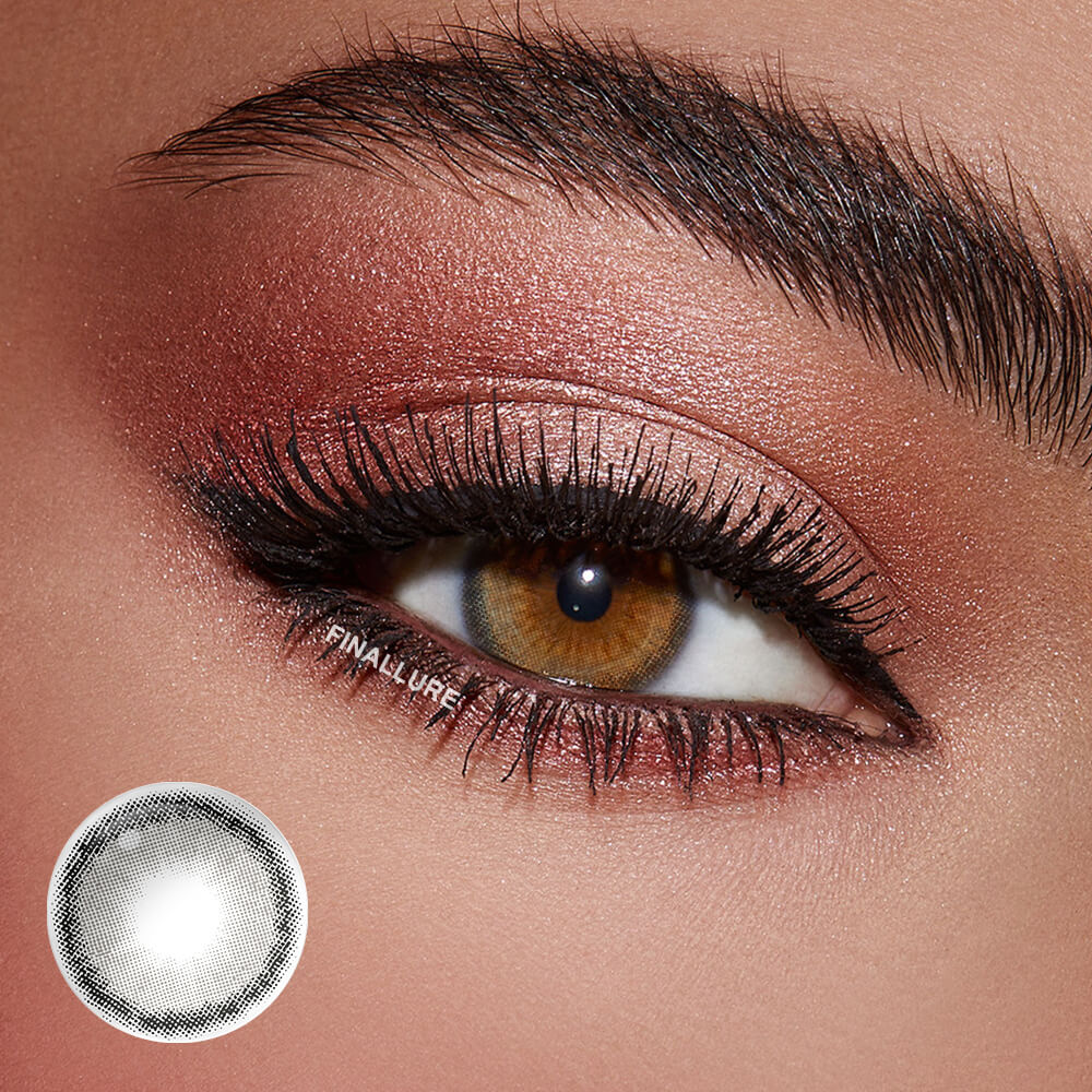Roze Charcoal Gray Colored Contact Lenses