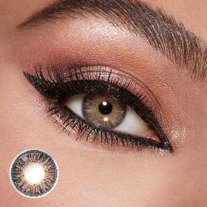 Star Brown Colored Contact Lenses