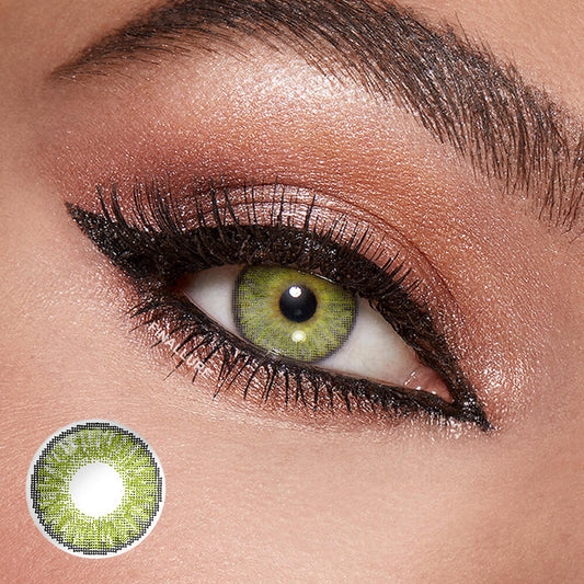 Star Gemstone Green Colored Contact Lenses
