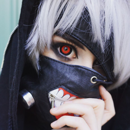 Jigsaw Black & Red Sclera Contacts