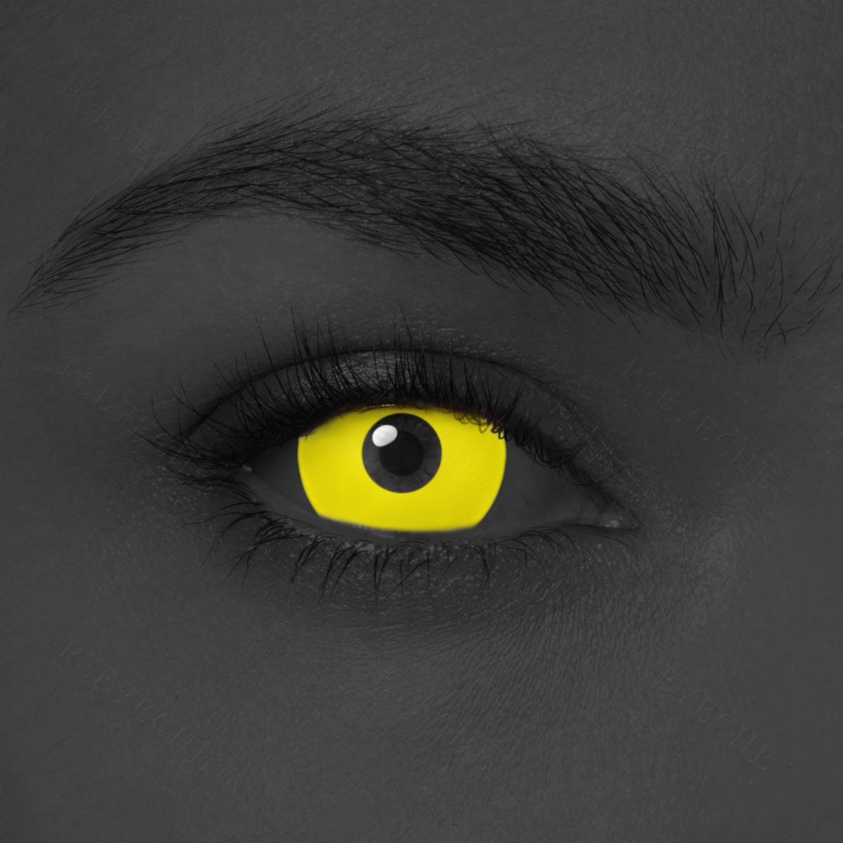 glow in the dark yellow contacts