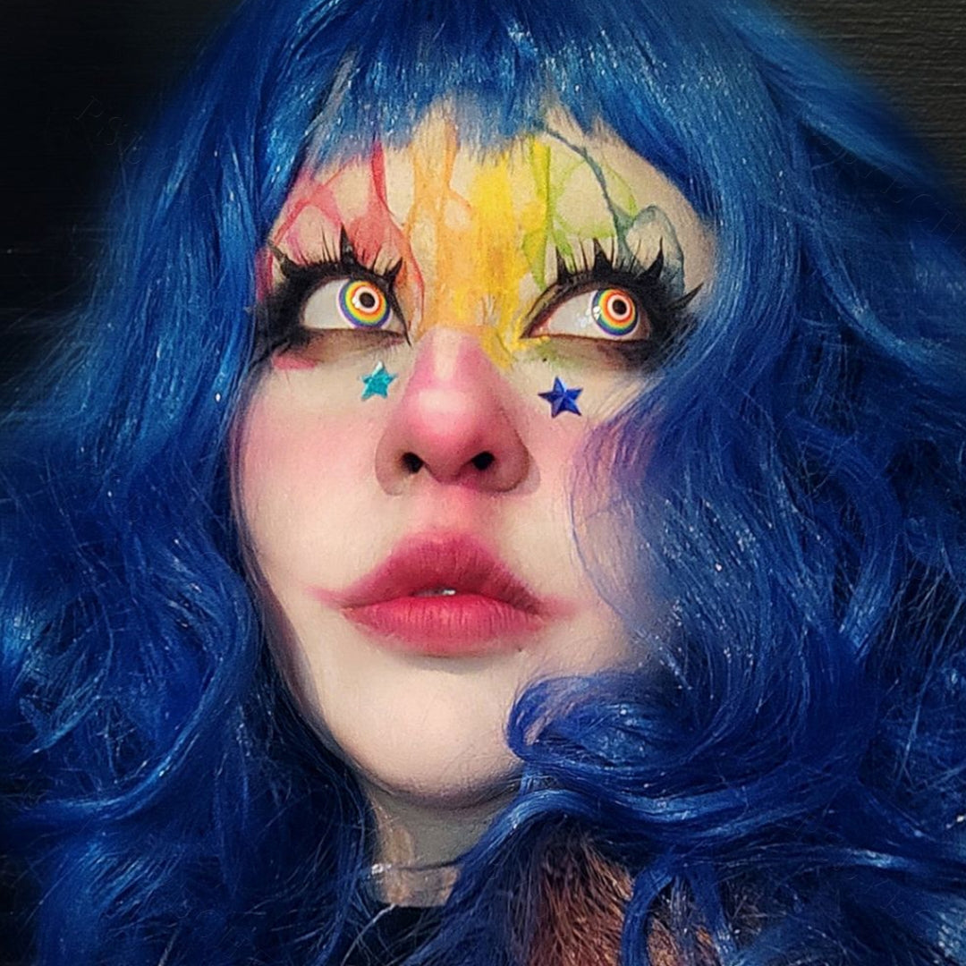 iridescence eye cosmetic contact lenses for cosplay costume