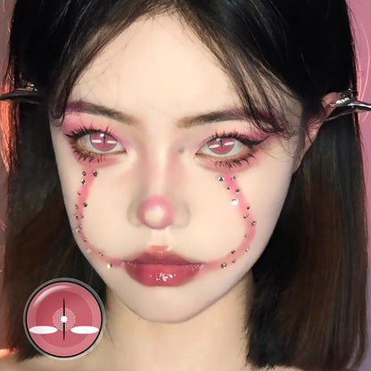 nezuko kamado eye cosmetic contact lenses for cosplay