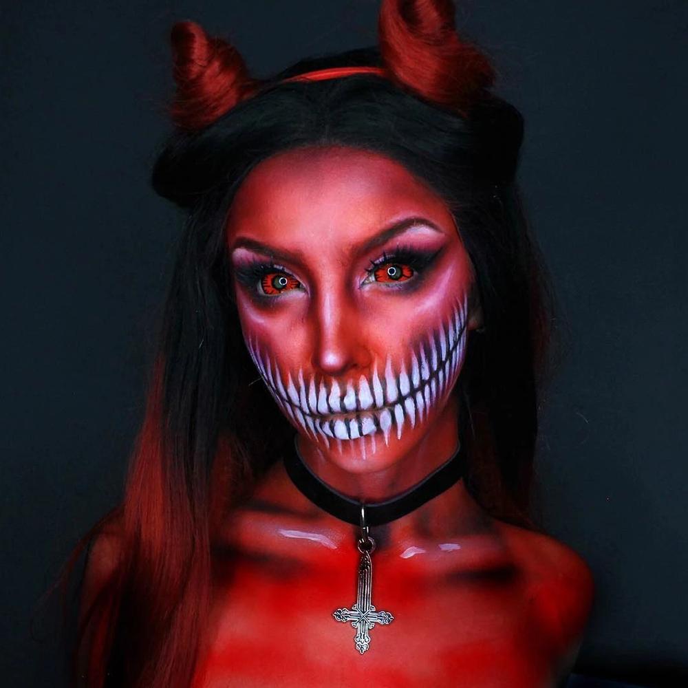 Demon Sclera Contacts for Halloween