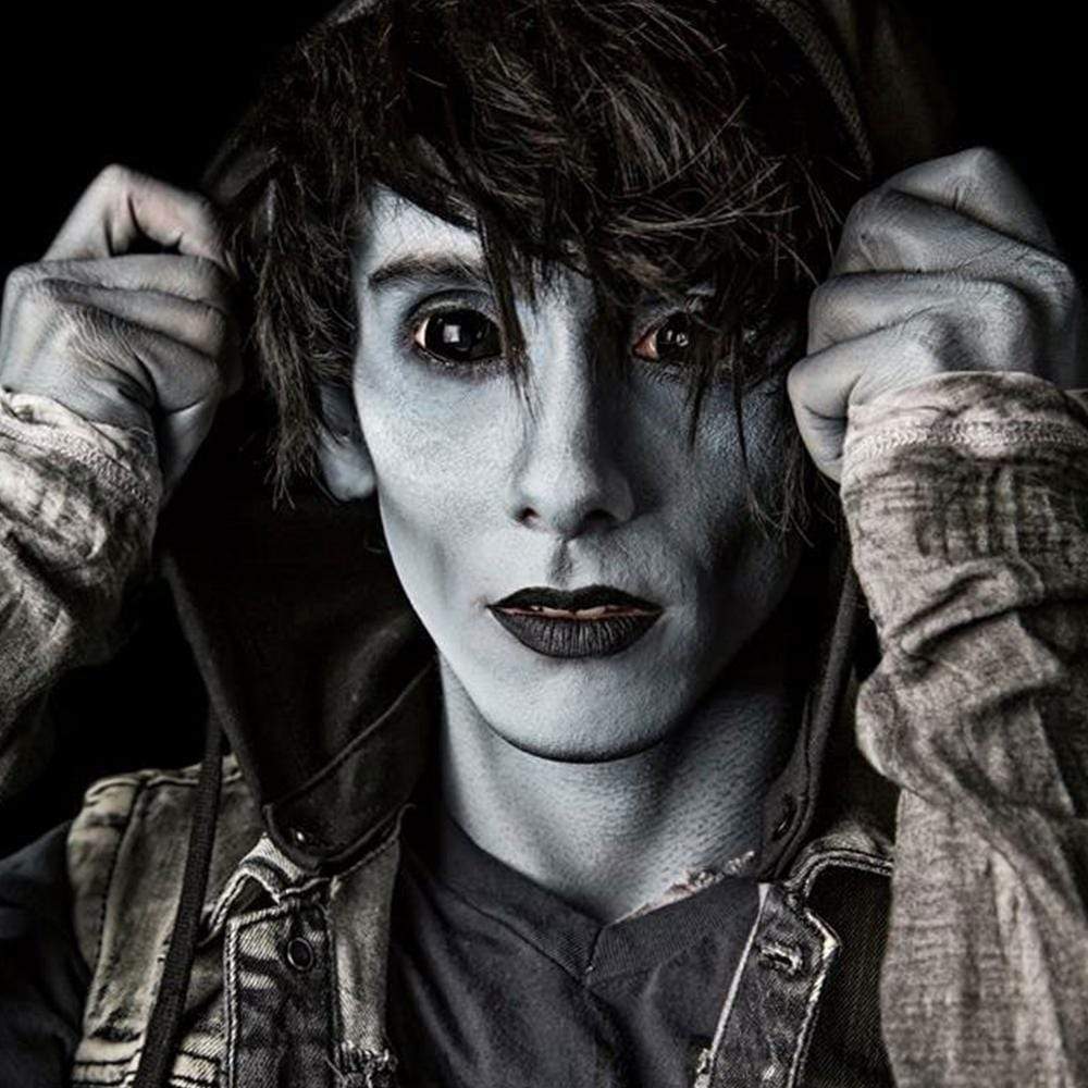 Full Black Halloween Cosplay Sclera Contacts