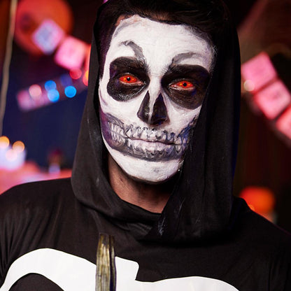 Red Fire Sclera Cotnacts for halloween