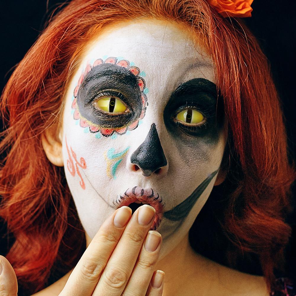Snake Eye Sclera Contacts for cosplay