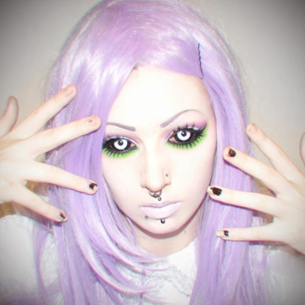 Black & White Sclera Contacts